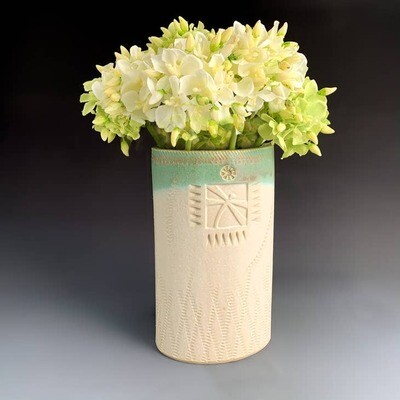 Utensil Holder - White / Dragonfly