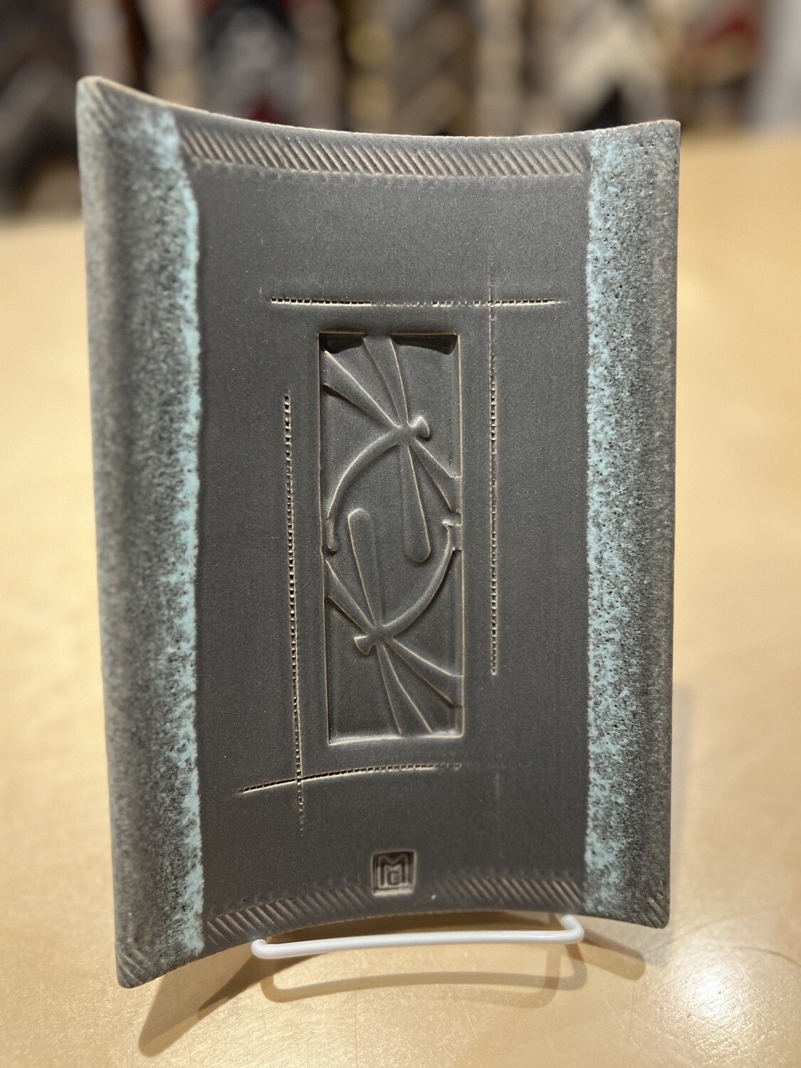 Curved Short Tray - Gray / Double Dragonfly