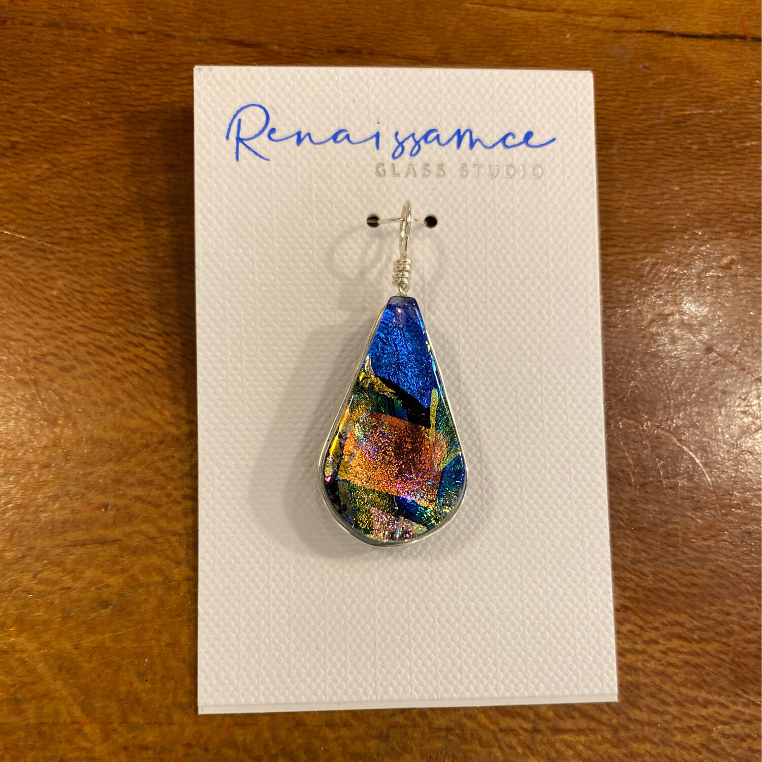 Necklace Teardrop Crazy Quilt