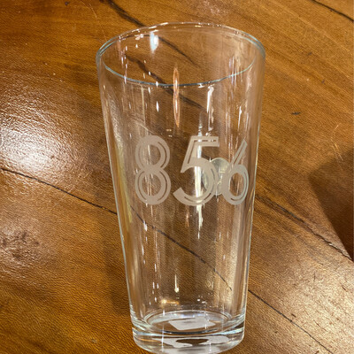 856 Etched Pint Glass