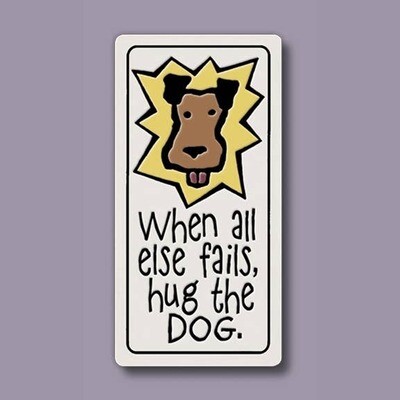 977 - Hug the Dog Magnet