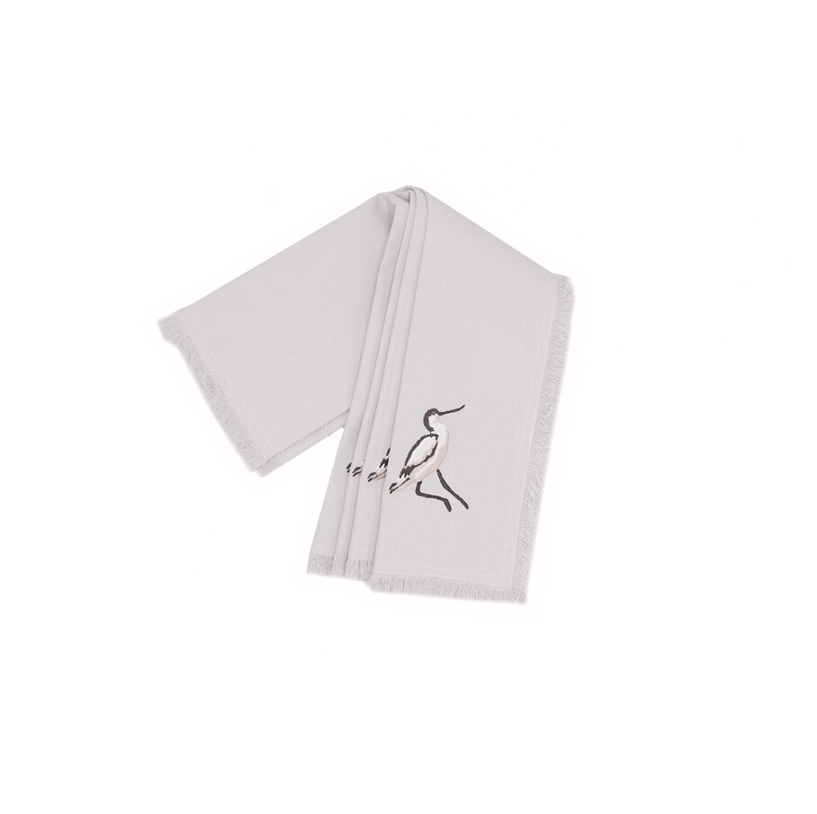 Coastal Embroidered Avocet Napkins