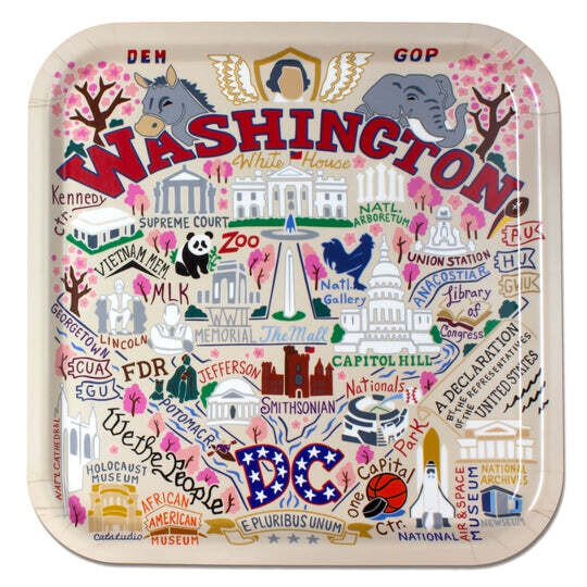 WASHINGTON DC TRAY 12.6x12.6