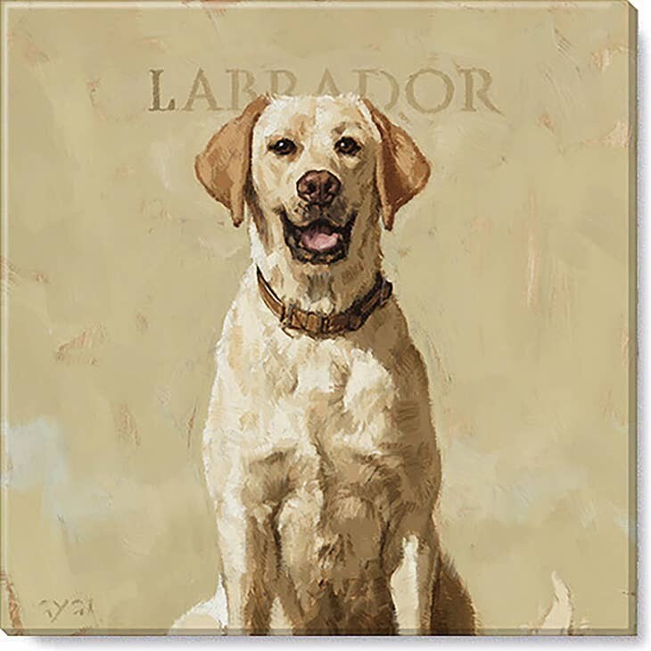 LABRADOR GICLEE WALL ART  5&quot;Lx5&quot;Wx1&quot;H