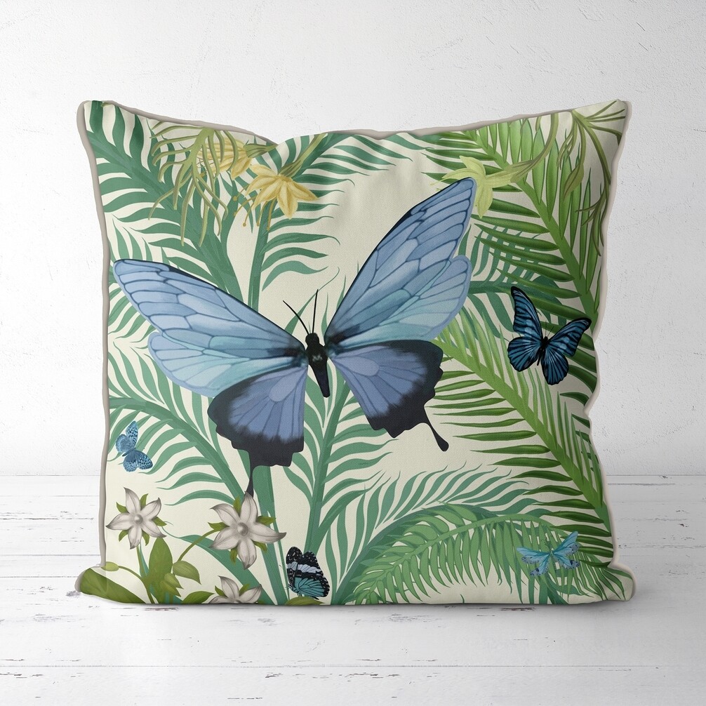 Butterfly Garden Sunlight 3 Pillow - 18x18inch