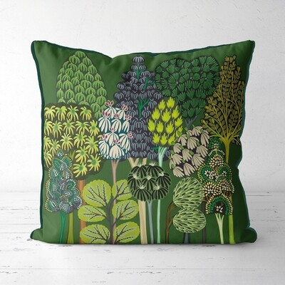 Serene forest greens Pillow - 18x18inch