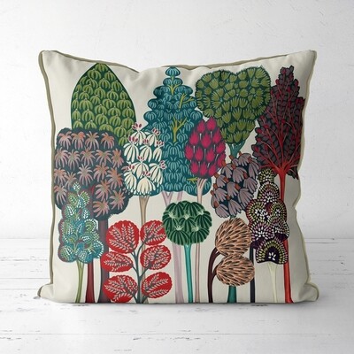 Serene forest whites Pillow - 18x18inch