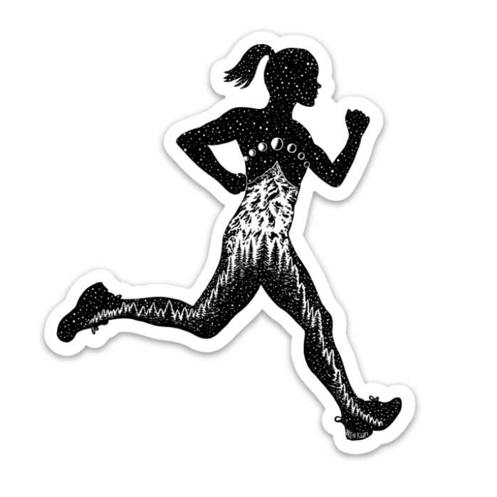 Mountain Runner Vinyl Sticker