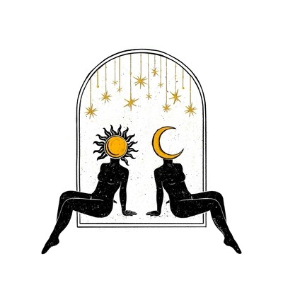 Sun to My Moon Art Print by Kaari Selven - 8&quot; x 10&quot;