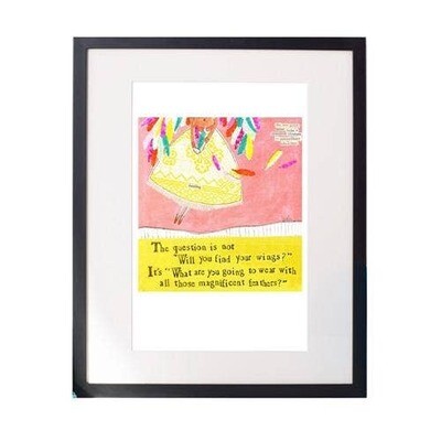 Feathers Matted Print