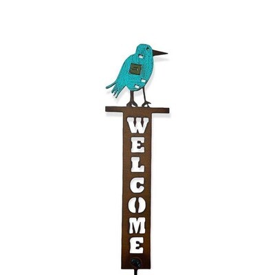 Bird lawn stake welcome sign southwestern nature gift spring Bird lawn stake welcome sign southwestern nature gift spring