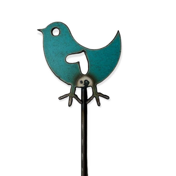 Bird garden stake cute plant stakes gardener nature lover Bird garden stake cute plant stakes gardener nature lover
