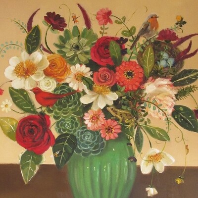 Hens And Chickens Art Print - 8.5&quot; X 11&quot;