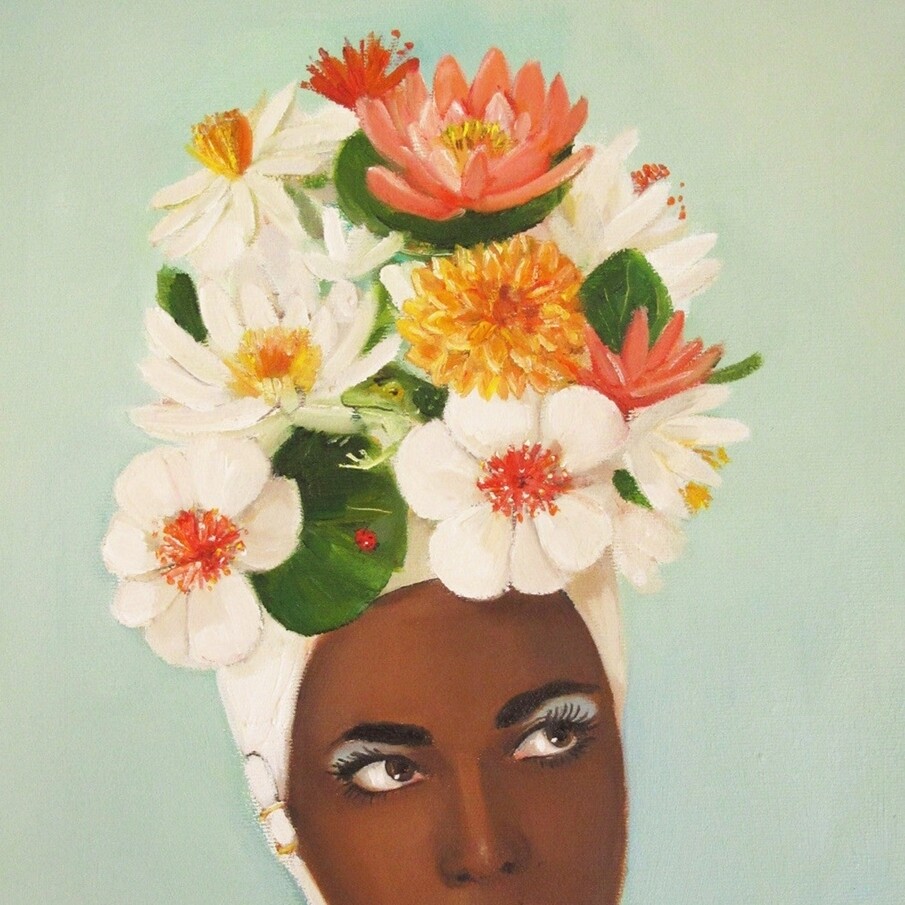 Julie Blue&#39;s Marvelous New Swim Cap Art Print - 8.5&quot; X 11&quot;