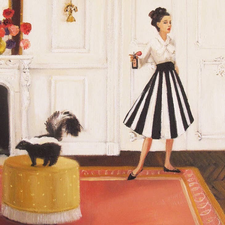 Lisette vs The Skunk Art Print - 11&quot; X 14&quot;