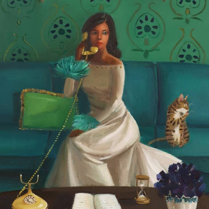 Crank Caller. Art Print 10.75&quot;x14&quot;