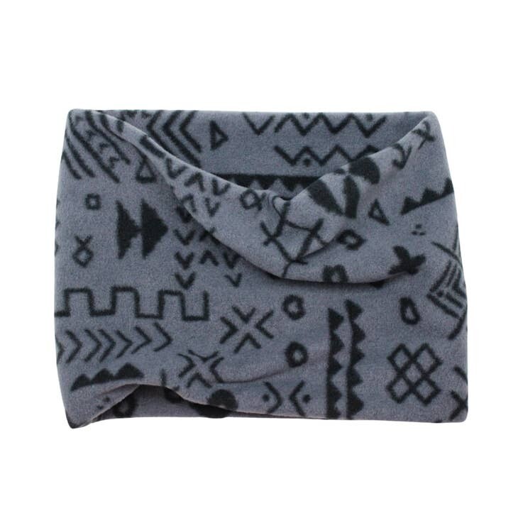 Fleece Snood - 77 | Black / Gray