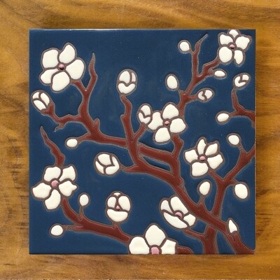 Cherry Blossoms - Dark Blue