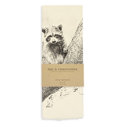 Raccoon Tea Towel