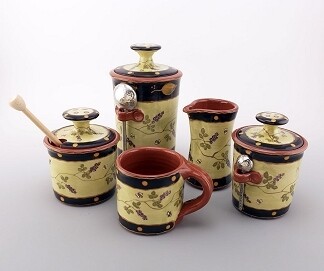 Huckleberries Coffee Jar w/spoon