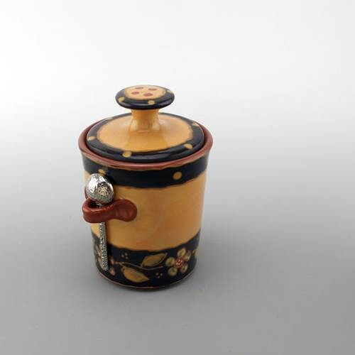 Victoria Sugar Jar w/spoon