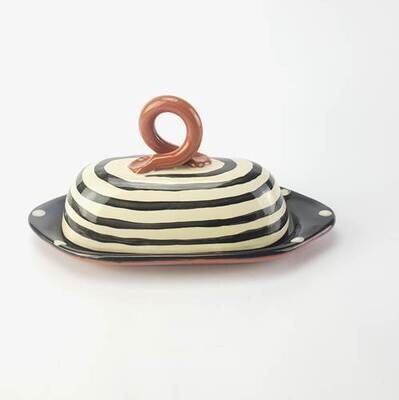 Spiral Covered Butter Dish