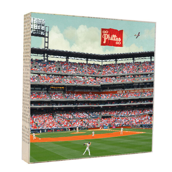Go Phillies Go 5x5 Art Block