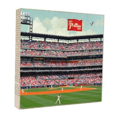 Go Phillies Go 5x5 Art Block