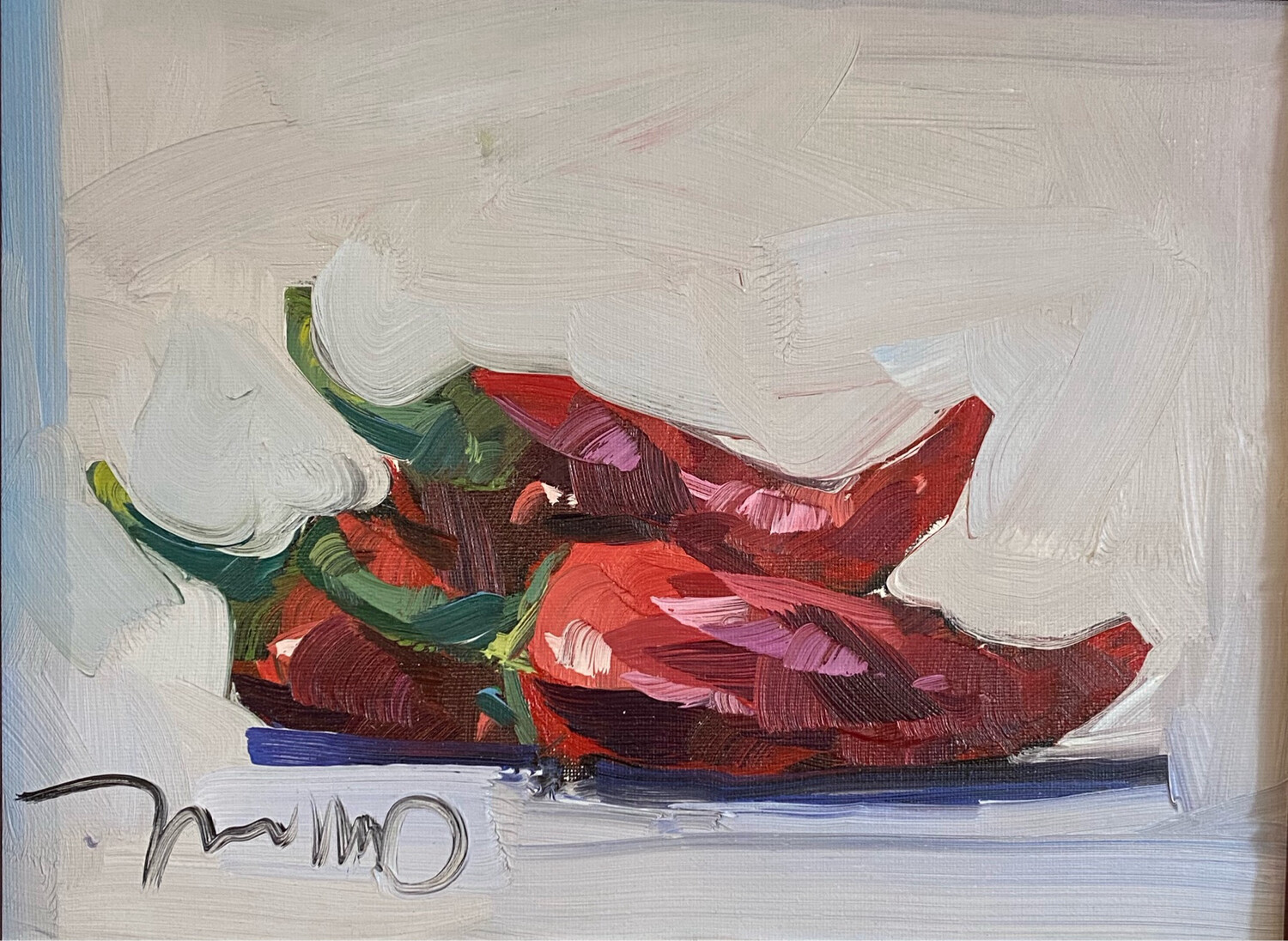 Drying Peppers Print 20x16