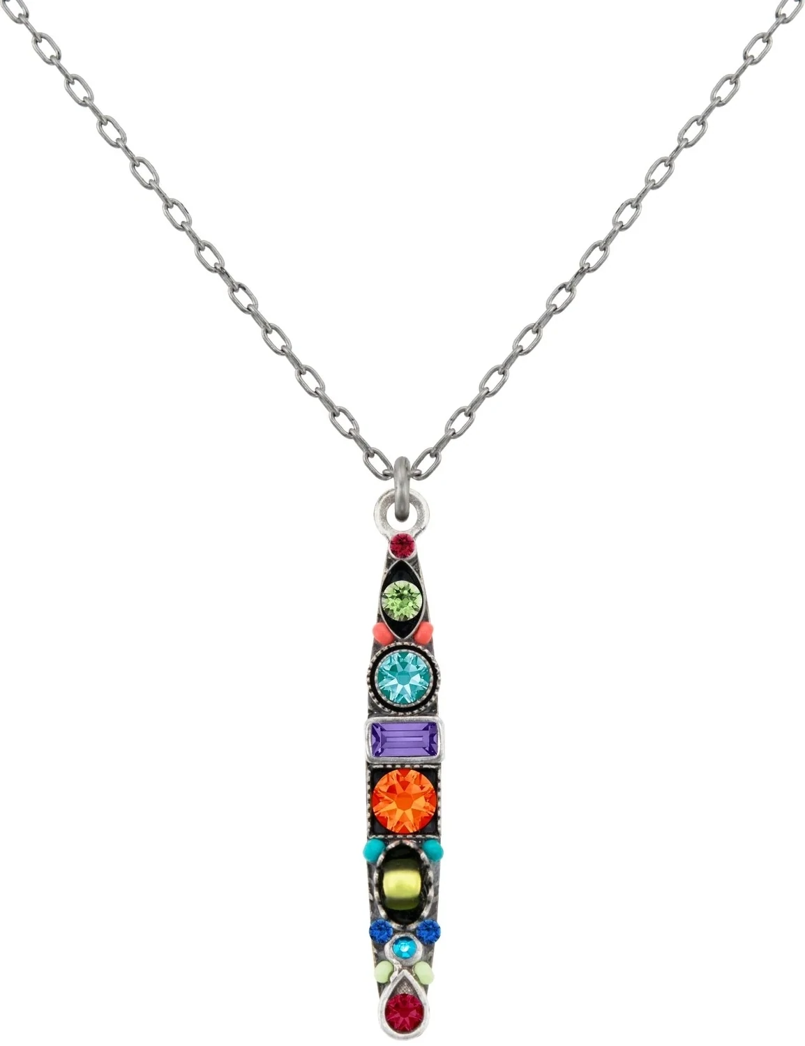8954-MC Skinny Pendant Necklace