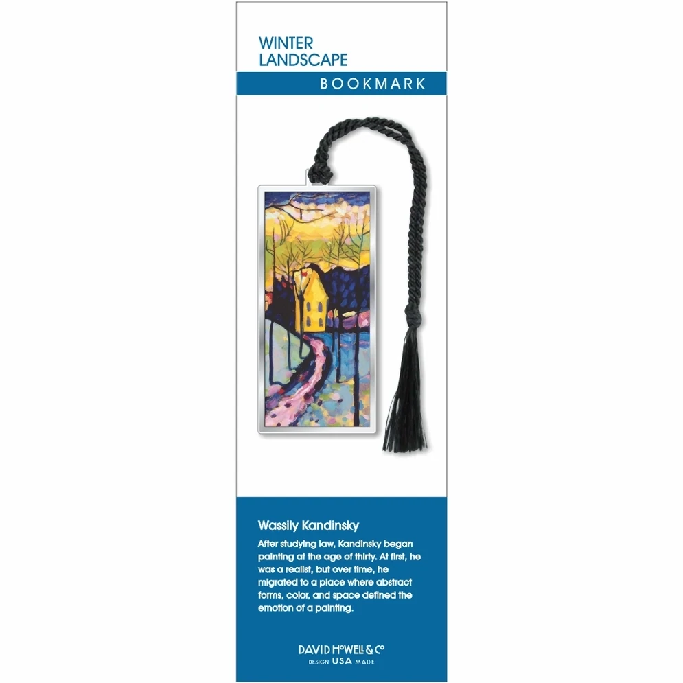 Kandinsky Winter Landscape Metal Bookmark