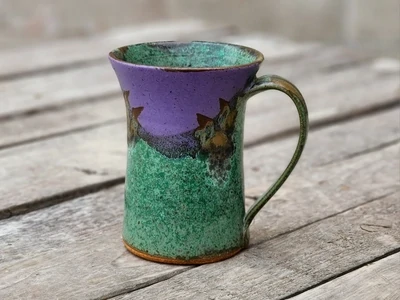 Mug Purple &amp; Green