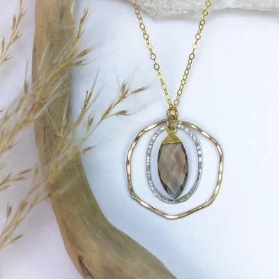 Smoky Winds Necklace 14K GF/SS Smoky Winds Necklace 14K GF/SS