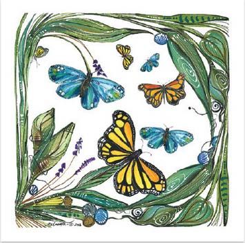 Monarch Napkins (white) S/2