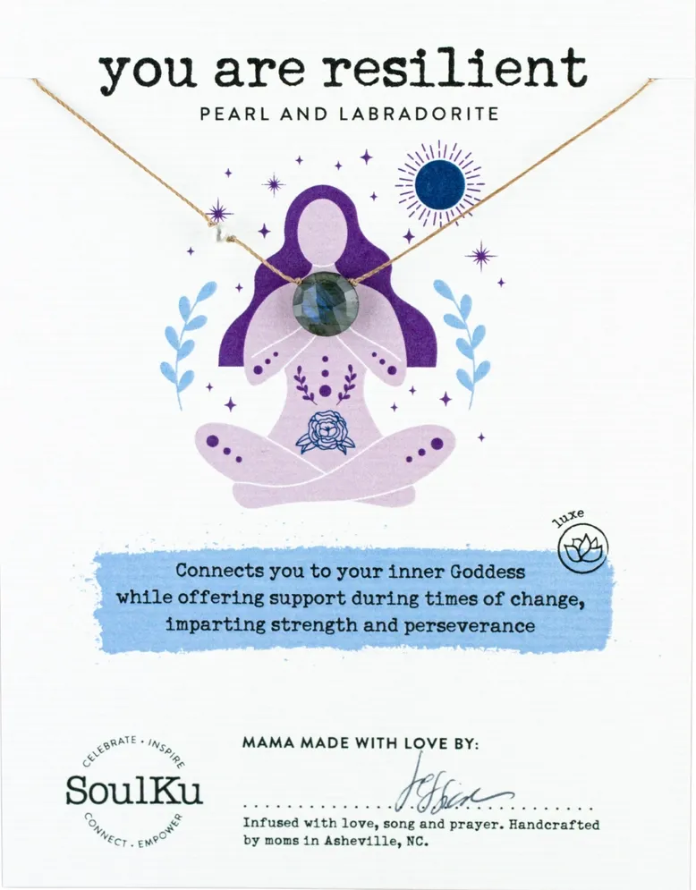 Labradorite Goddess Necklace - GDSS03 You Are Resilient