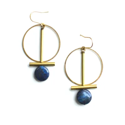 Shelton Earrings - Lapis Lazuli