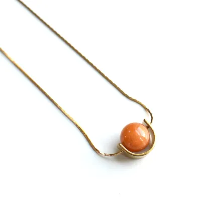 Eclipse Necklace - Red Aventurine