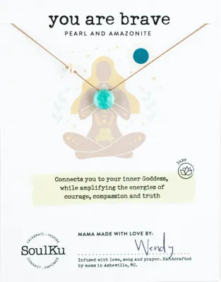 Amazonite Goddess Necklace - GDSS01