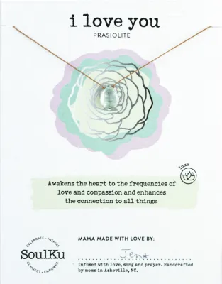 Prasiolite Luxe Necklace for I Love You - OLOVE24