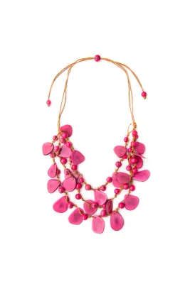 Marcela Necklace - Fuchsia