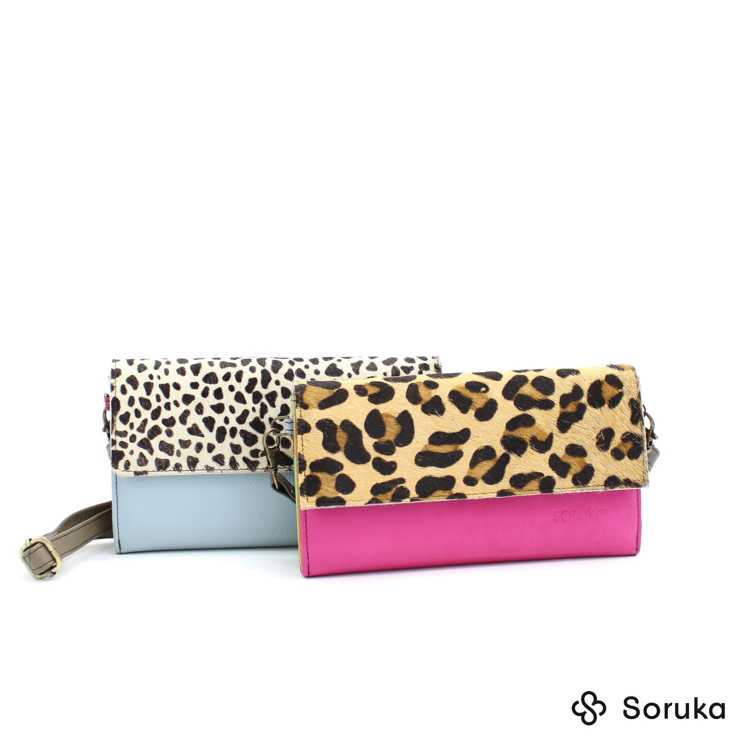 81070 AMY - Clutch with  Detachable Leather Strap  - Print - 8 1/4" x 4  7/8" 81070 AMY - Clutch with  Detachable Leather Strap  - Print - 8 1/4" x 4  7/8"