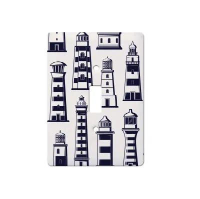 Lighthouse Pattern Single Switch Floater Plate