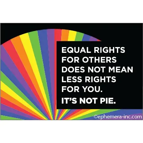 Equal rights for others, does not mean..Magnet