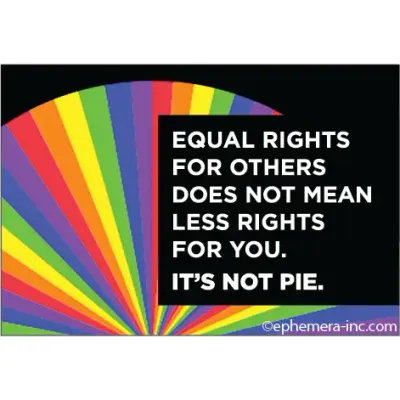 Equal rights for others, does not mean..Magnet
