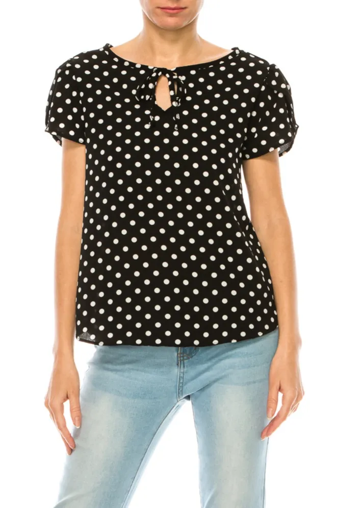 Polka Dot Black Large