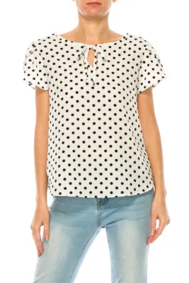 Polka Dot White Large