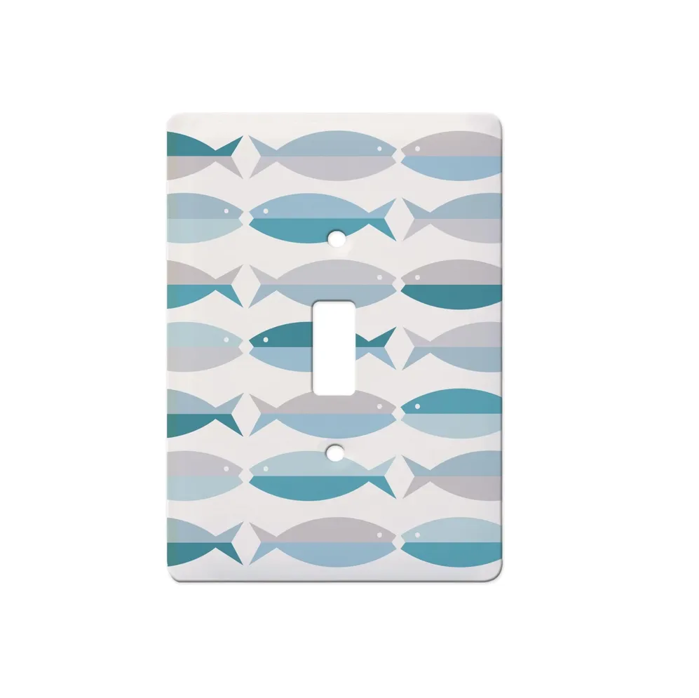 Sea Glass Fish Ceramic Single Switch Floater Plate