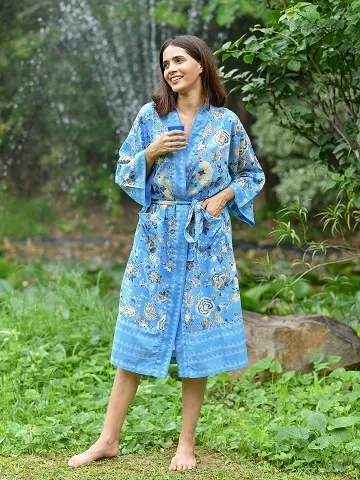 MALABAR REGATTA BLUE KIMONO