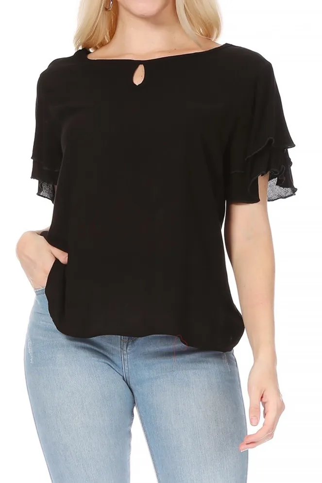 Flutter Sleeve Medium / Black