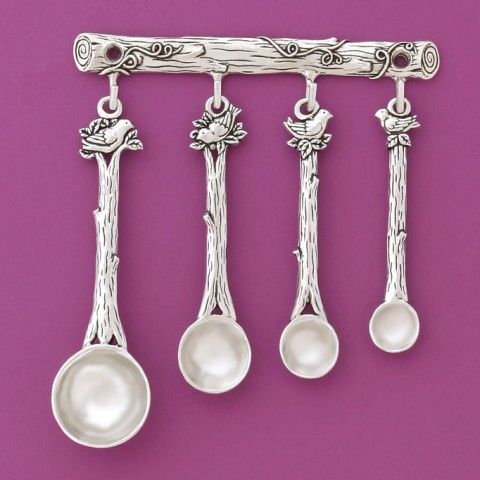 Birds Measuring Spoons - With Rack